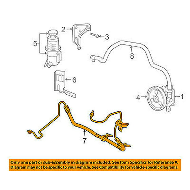 For Dodge Challenger Power Steering Pressure Line Hose Assembly 45765FP